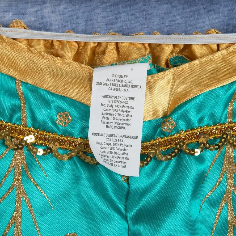 Disney Princess Jasmine Pants Sz 4-6X